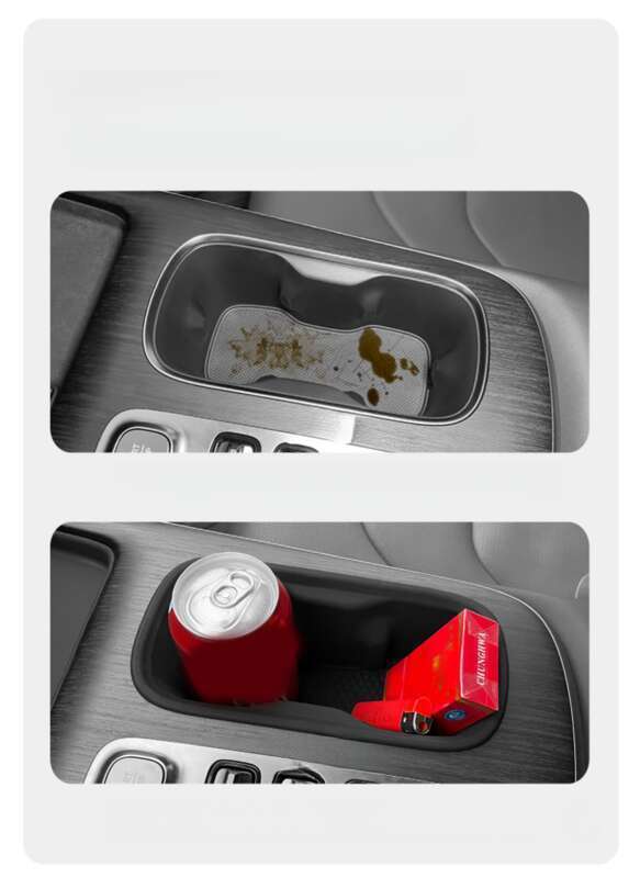 Potrivit pentru Xiaomi SU7 suport pentru pahar de apă încărcare wireless silicon protecție pad cutie de depozitare auto modificare interioară_voghion.com