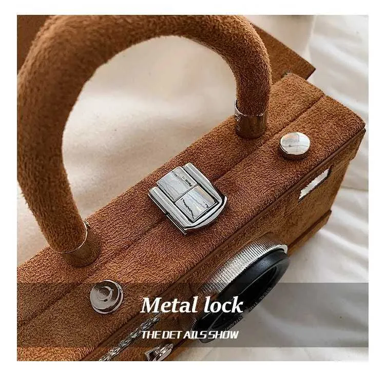 2023 Nuove donne personalizzate moda forma di macchina fotografica pochette da donna casual mini crossbody piccola borsa a tracolla borsa C241103_voghion.com