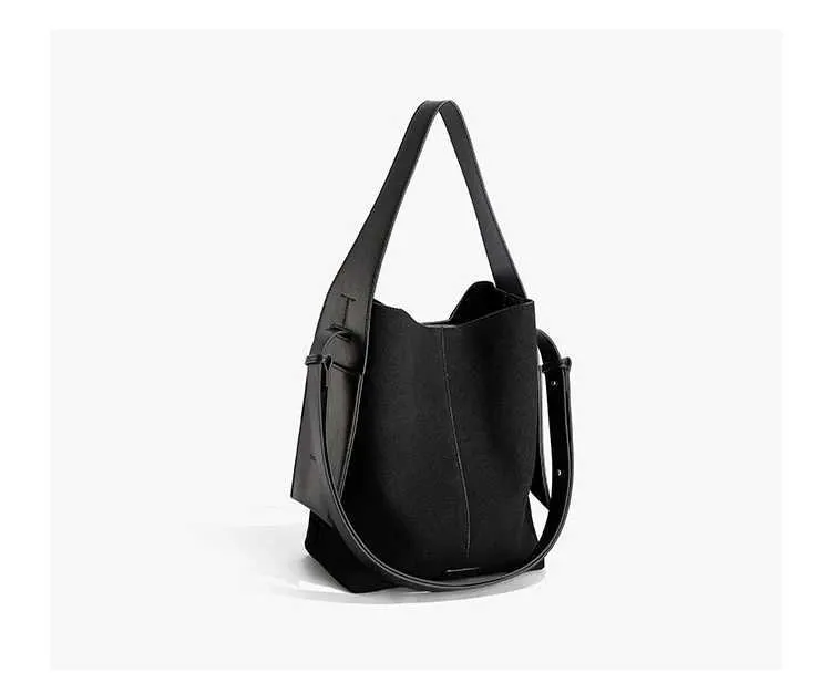 Sacs à bandoulière en cuir souple givré pour femmes élégantes et solides, grande capacité, sacs composites décontractés pour femmes C241212_voghion.com