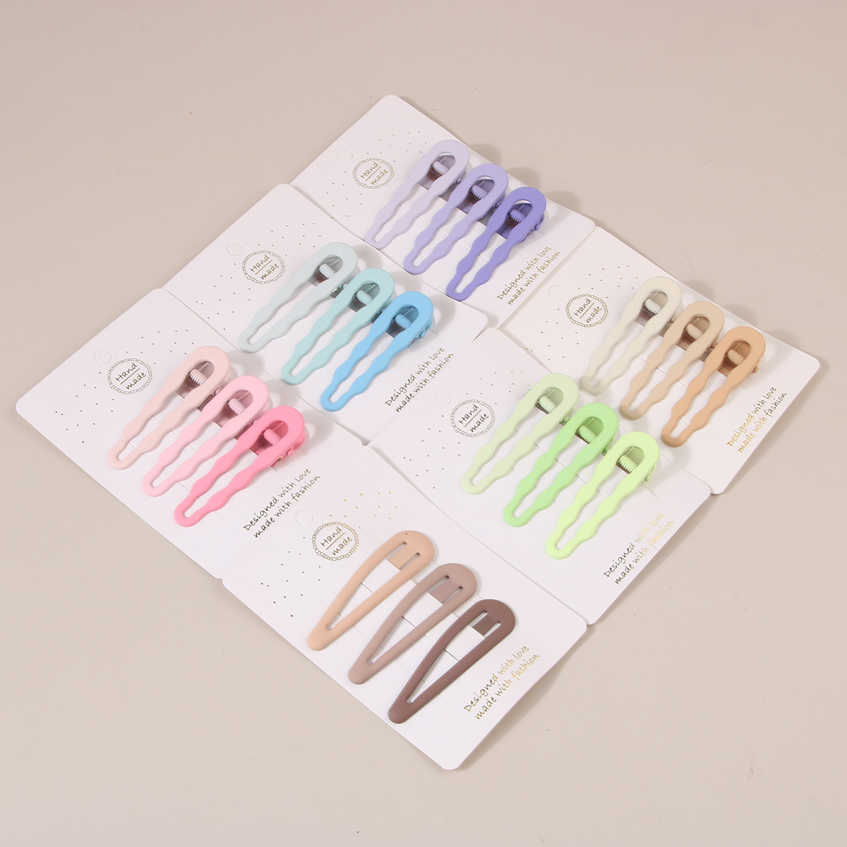 Guanyang ins naadloze haarspeld gradiënt kleur pak meisjesachtige pony haarspeld zijclip eendenbek clip haaraccessoires groothandel_voghion.com