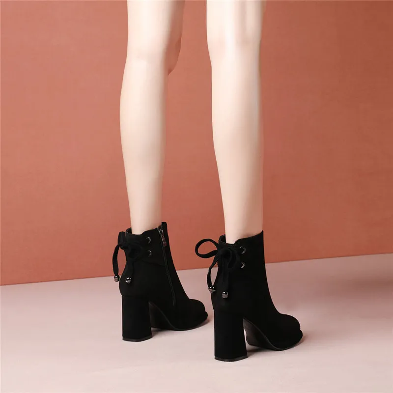 Women's Boots Autumn Winter Fleece Fashionable Wear Minimalist style Comfortable Triple Camel Free shipping size_voghion.com