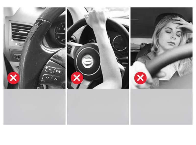Handgenäht aus Leder, schweißableitend, atmungsaktiv und rutschfest, universelles Autolenkrad aus Leder für alle Jahreszeiten_voghion.com