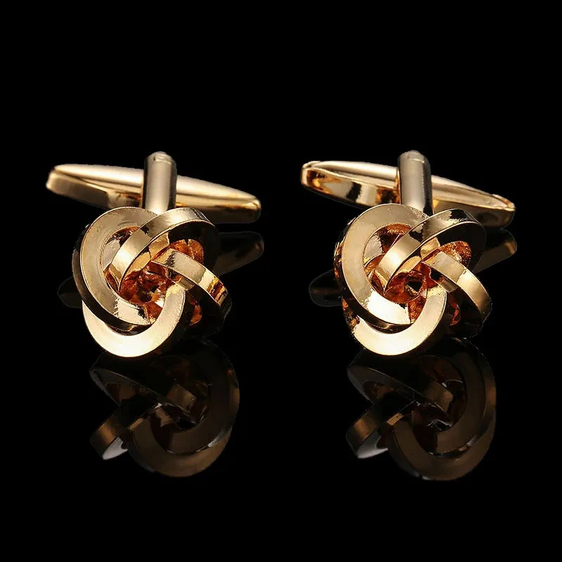 Klassische Manschettenknöpfe Aus Messing Gold Plattiert Herren_voghion.com
