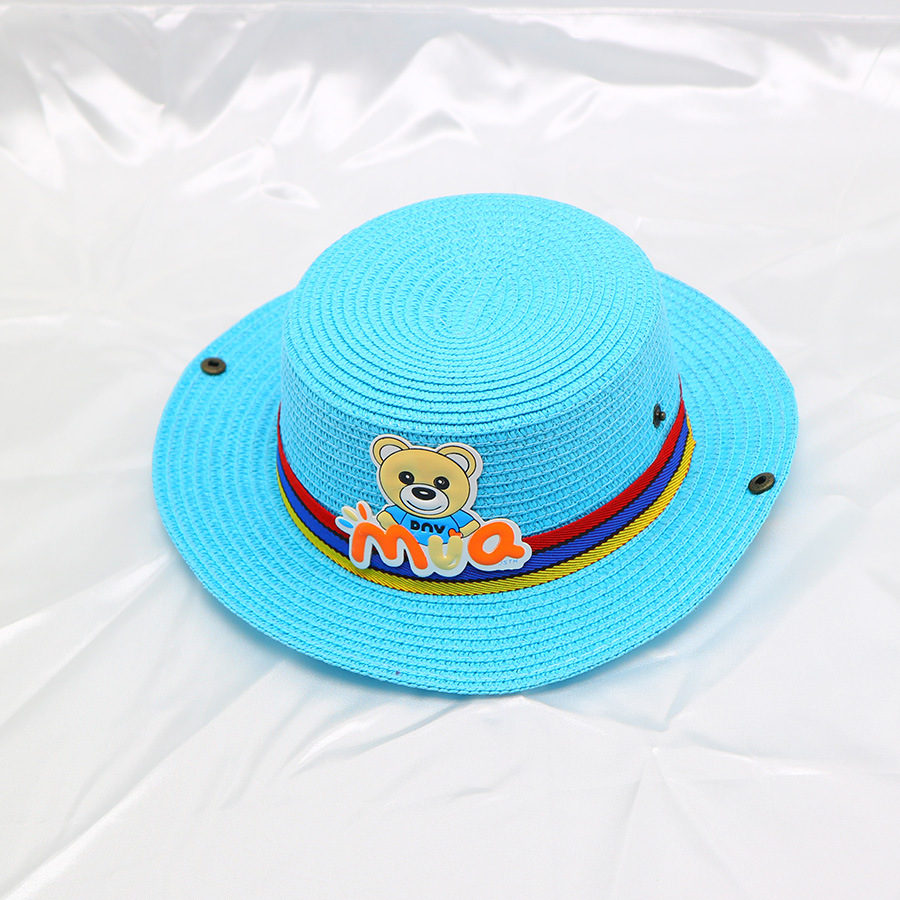 Kinder Strohhut Sonnenschutz Junge Frühling und Sommer Hut Baby Strand Mädchen Sonnenhut Junge Hut Großhandel_voghion.com