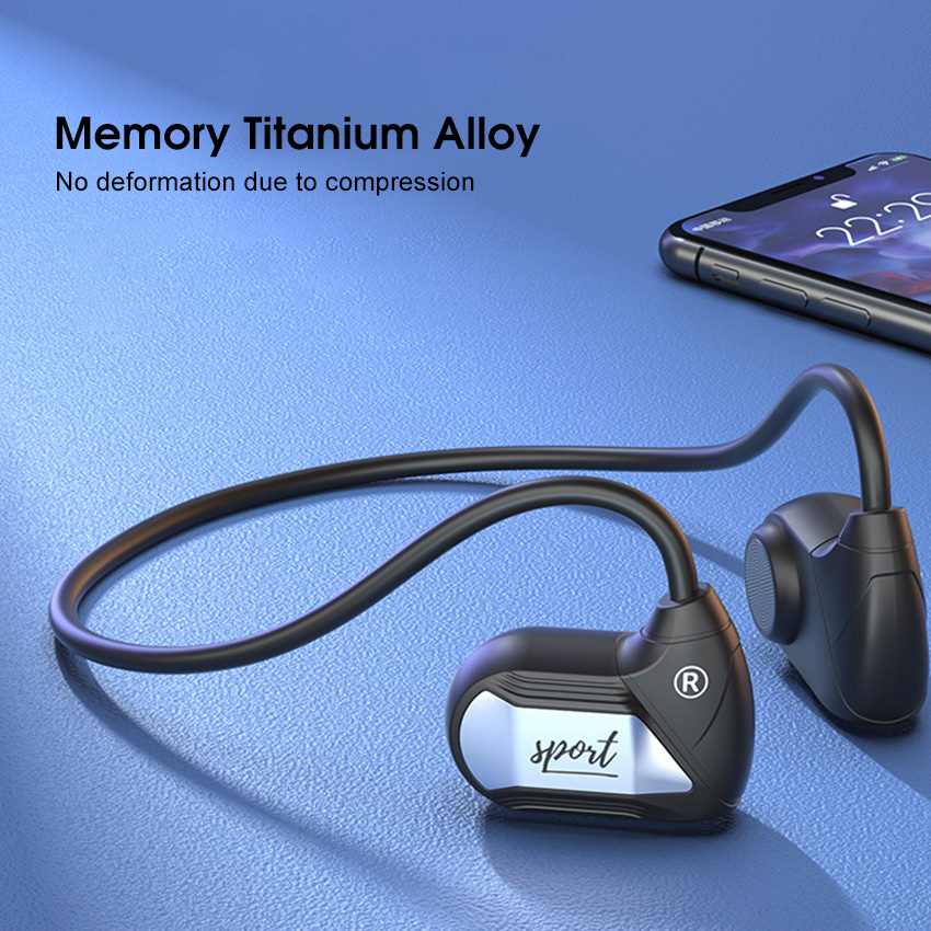 Air Conduction Bluetooth Wireless Sport Headphones With Led Display_voghion.com