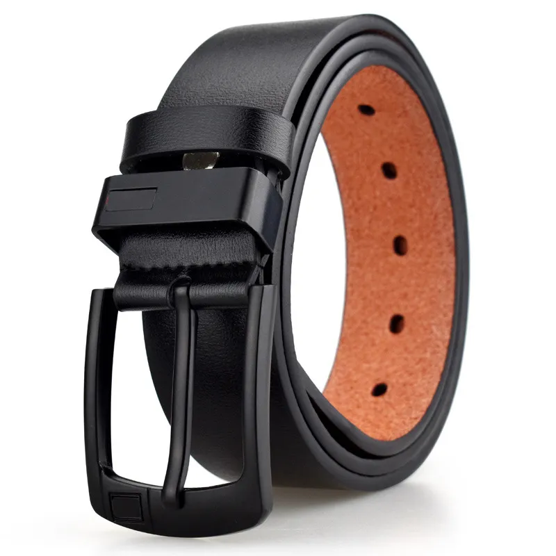 Belts PU Leather Men Belt Male Ceinture Fashion Man Belts Jeans Classical Belt Strap Black Needle Buckle_voghion.com