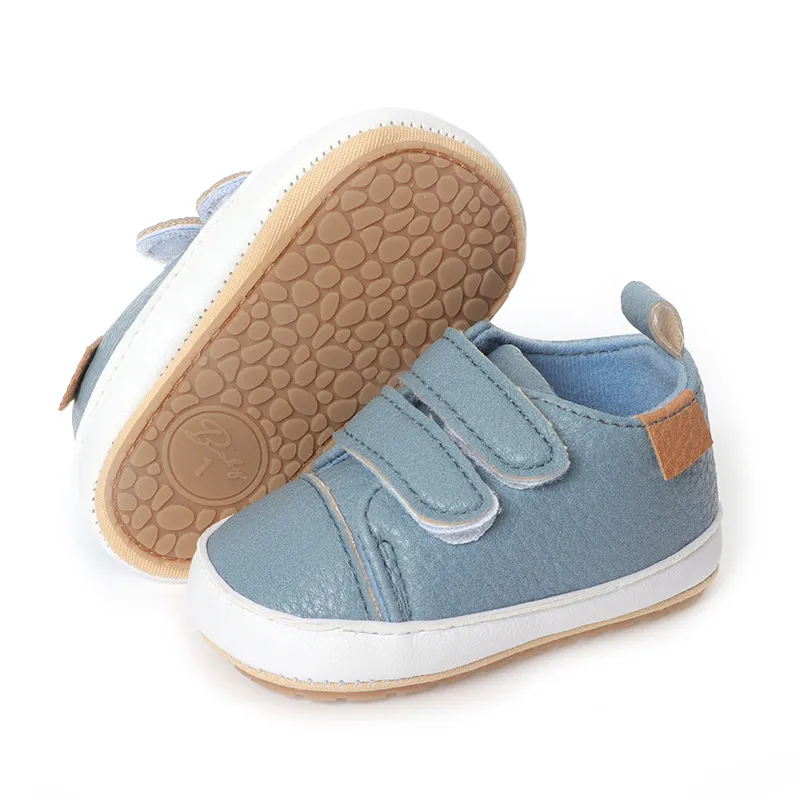 Cutefeet Baby Jungen Mädchen rutschfeste Gummisohle High Top PU Leder Sneakers Säuglings Lauflernschuhe Kleinkind Krippe Schuhe_voghion.com