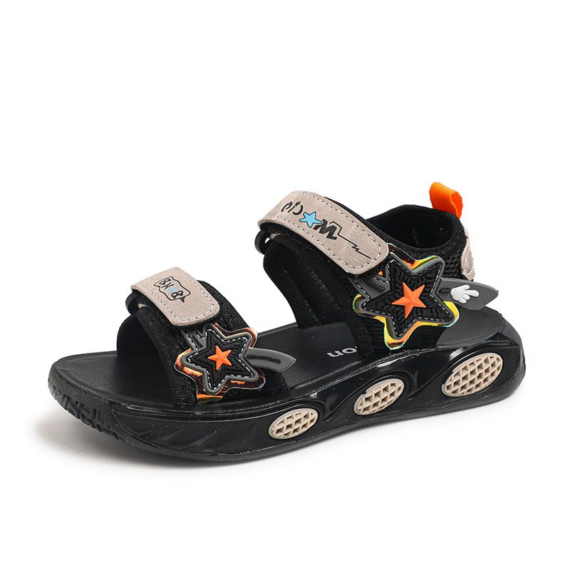 Boys' Star 2024 summer new little boys beach shoes sports soft soled student sandals Big kids_voghion.com