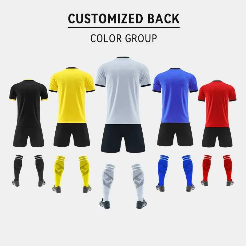 Soccer Uniform Football Custom Referee Jersey Club Shirt Kit Teamwear For Men Kids Small SizeW241020_voghion.com