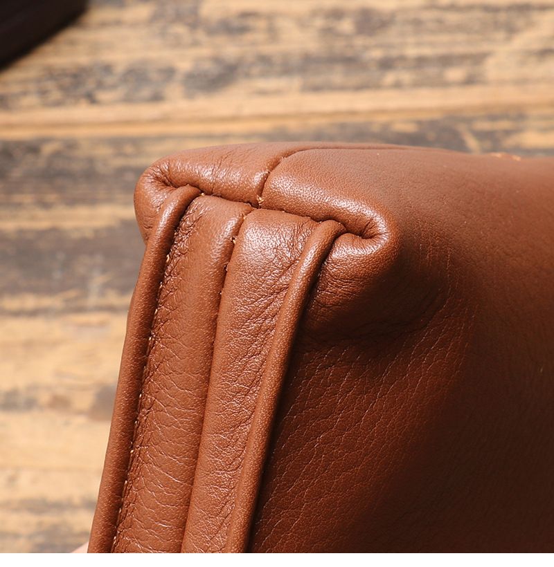 Herrenhandtasche echtem Leder, weicher Lederreißverschluss, lange Brieftasche, lässige Telefontasche aus Rindsleder der_voghion.com