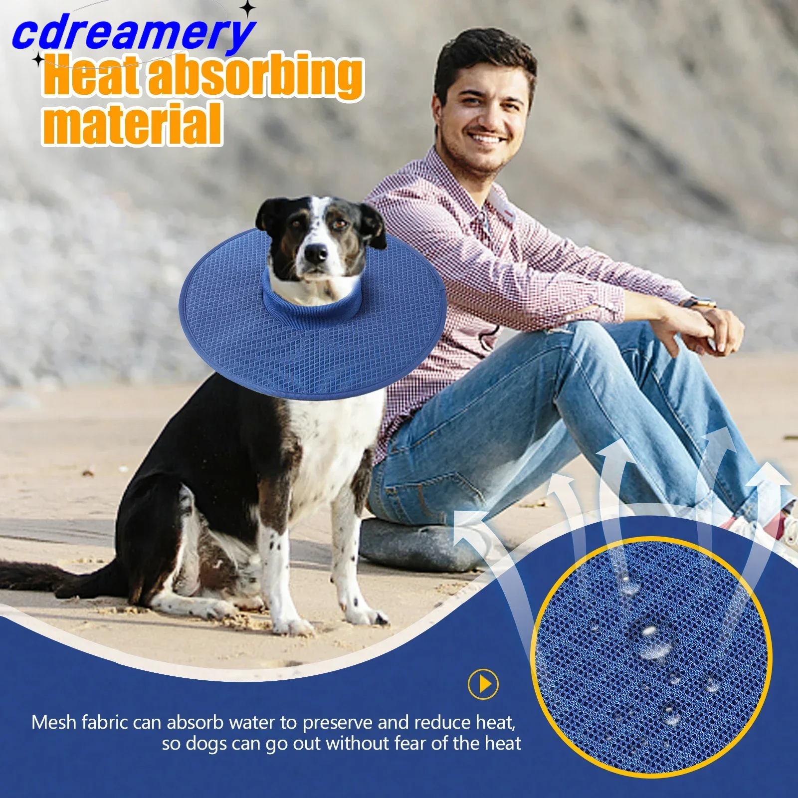 After The Dog Recovers The Collar, The Surgical Anti-bite And Anti-licking Surgical Wound Adjustable Breathable Collar Is A Small And Large Dog Access_voghion.com