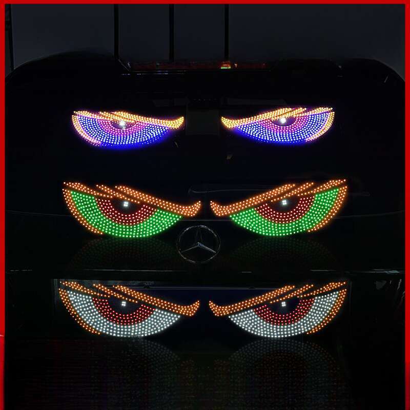 Nová samolepka na auto značky LED ďábel Dynamic Eye DIY Vodotěsná obrazovka displeje Truck Dekorativní světlo_voghion.com