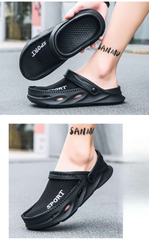 Cave Men's Summer Outerwear, Soft Slippers Breathable Thick Bottom Sandals For Sport And Casual,_voghion.com