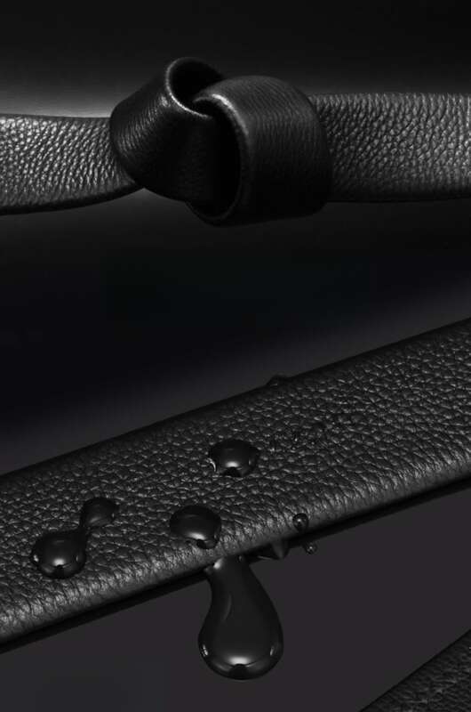 Cintura multifunzione per pantaloni con fibbia automatica in finta pelle di mucca da uomo_voghion.com