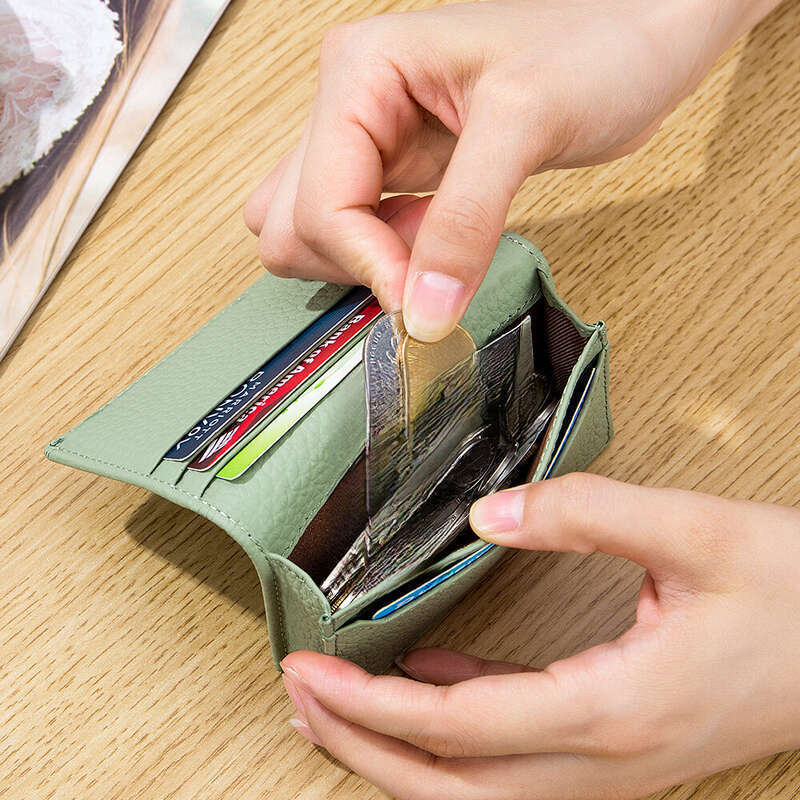 multifunctional Leisure Top Layer Cowhide Briefcase, Business Card Holder, Men And Women Creative Storage Wallet_voghion.com