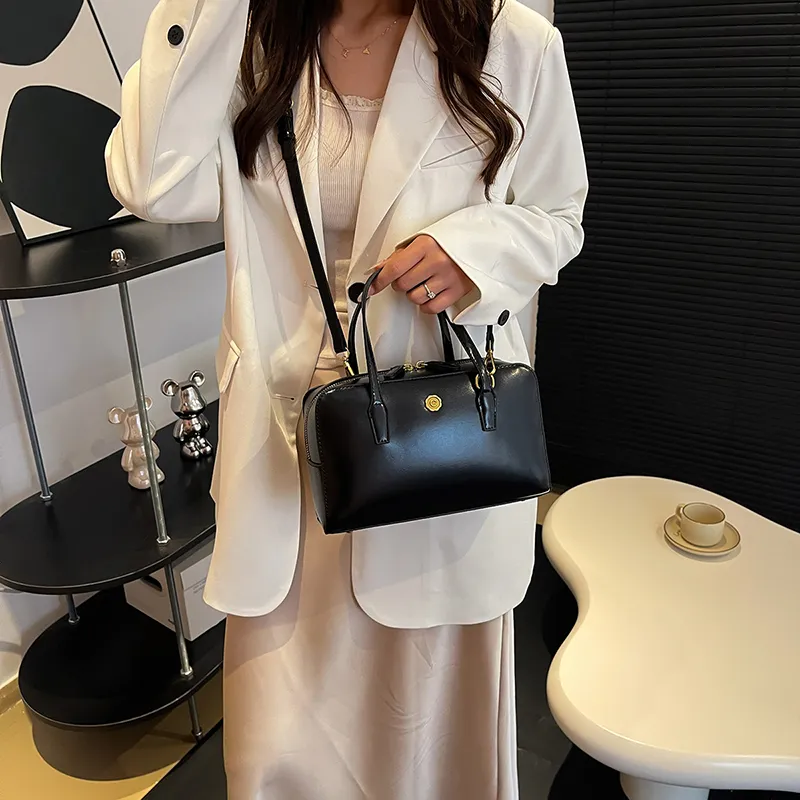 Kordelzug Kleine PU Leder Umhängetaschen Mit Kurzen Griff Für Frauen 2024 Sommer Koreanische Mode Schulter Dame Handtaschen_voghion.com