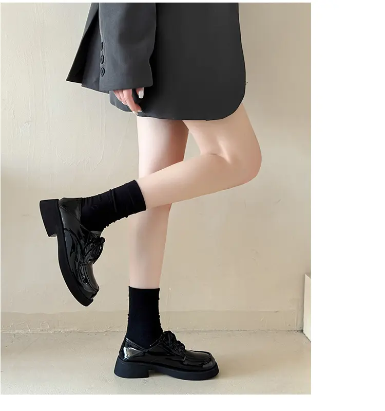 Loafers Neue Mary Jane Ein-pedal Kleine Lederschuhe Einzelne Schuhe_voghion.com