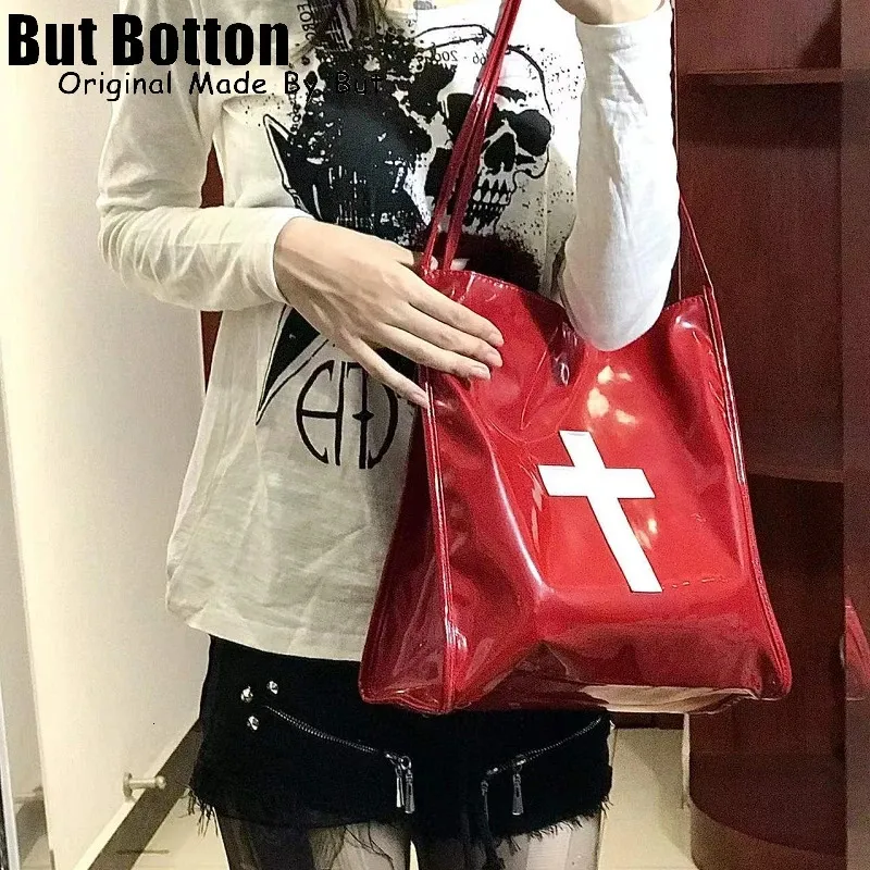 Haruku Donne Y2K Borse a Tracolla Tote Gotico Halloween Signore Metallo Punk Sottobraccio Borsa Grande Capacità Borsa a Mano Donna 241128_voghion.com