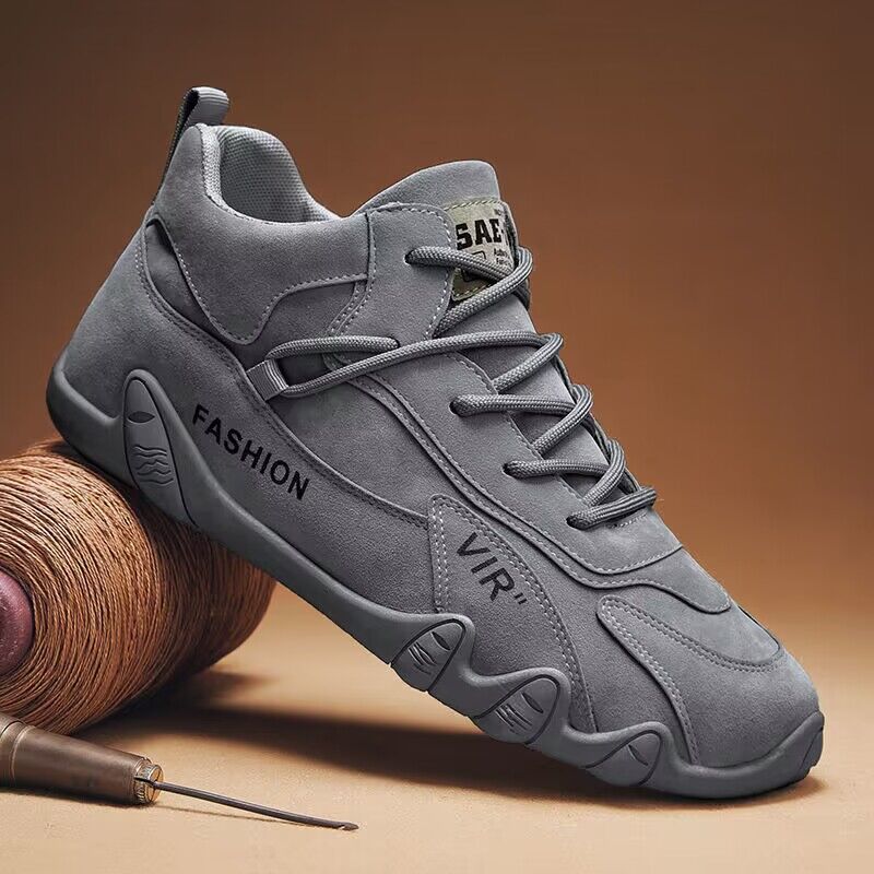 Chaussures de protection du travail chaussures pour hommes printemps nouvelles chaussures à plaque respirantes chaussures de travail pour hommes mouvement antidérapant chaussures de planche décontractées