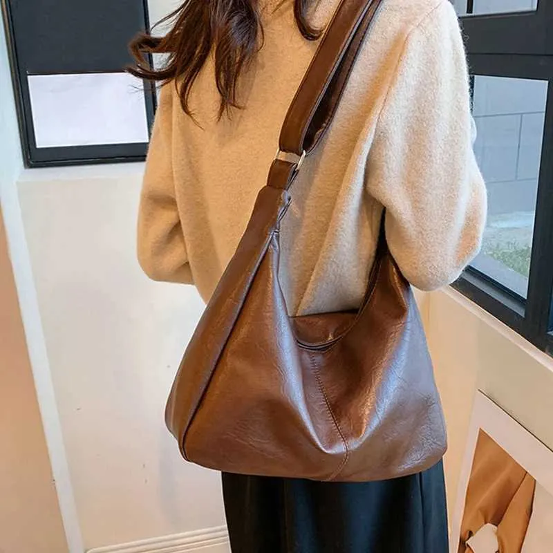 Retro Damen Umhängetasche, Große Handtasche Für Freizeit & Alltag_voghion.com