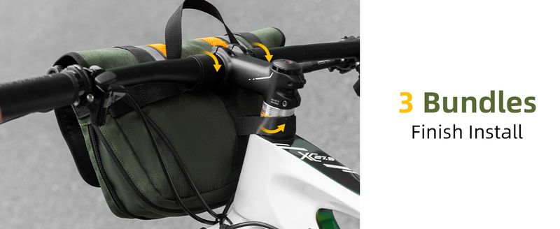 ROCKBROS Handlebar Bicycle Bag Crossbag With Shoulder Strap Electric Scooter 4L_voghion.com