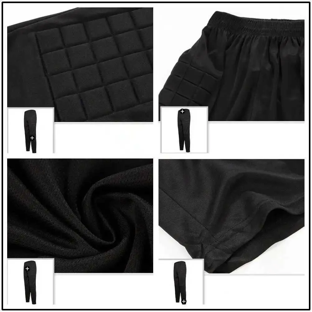 Conjunto de camisetas de portero de fútbol para adultos y niños, uniforme de fútbol para niños y hombres, camisa y pantalones de portero con protección de esponja_voghion.com