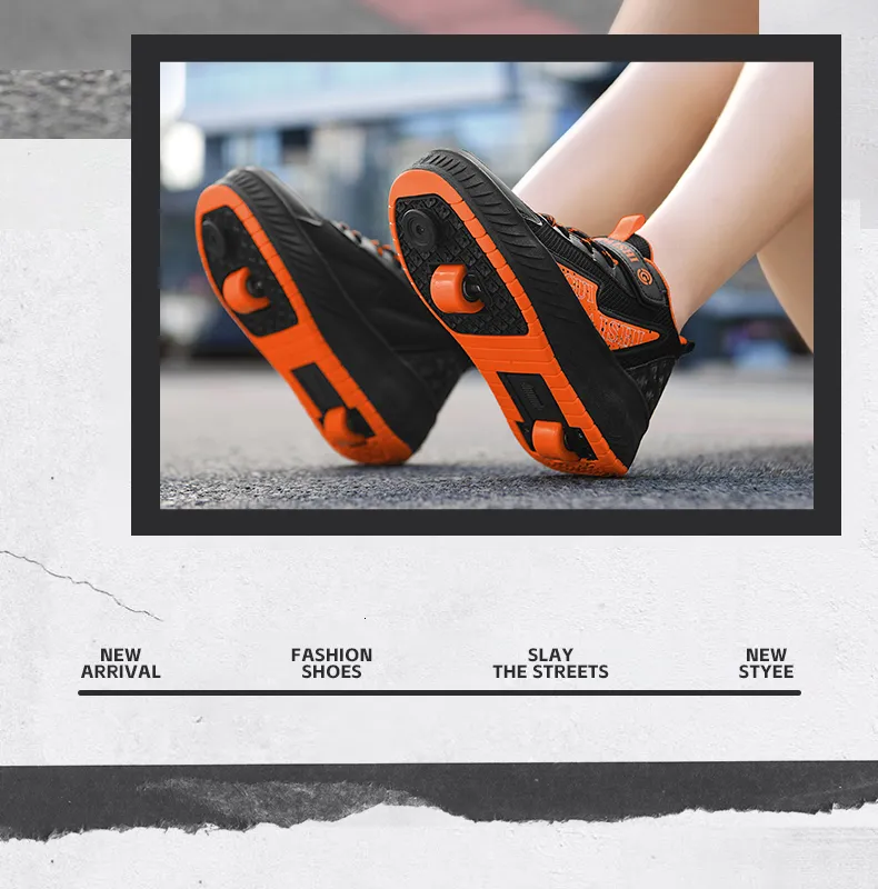 Neue Damen Zweirad Mode Mädchen Sport Dual Zweck Skating Casual Beste Geschenk Designer Rollschuhe_voghion.com