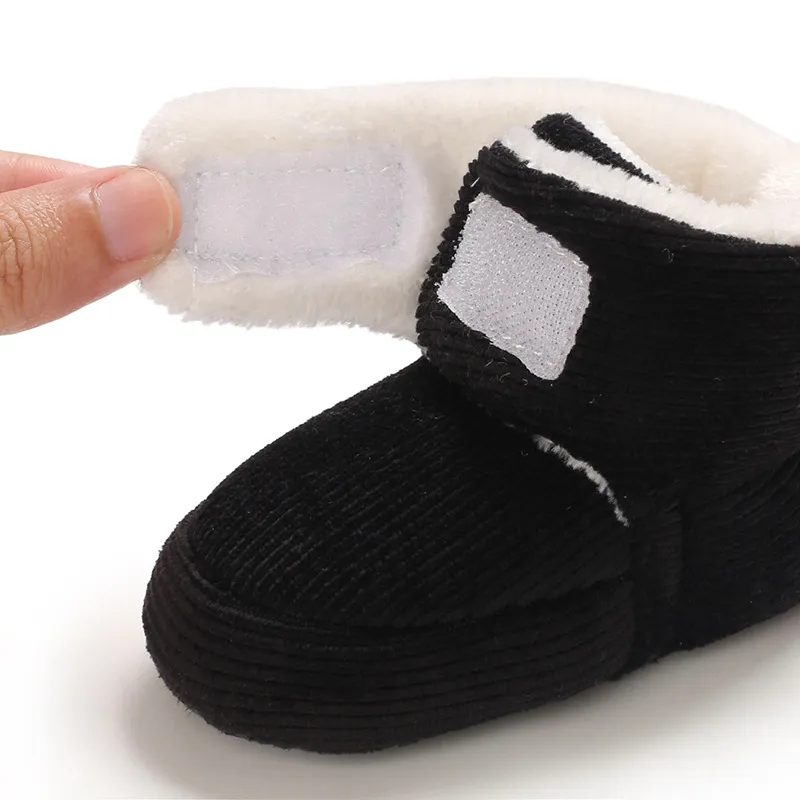 Podzimní a zimní teplé dětské boty Littlesprouts pro miminka, dívky a chlapce, jednobarevné, módní, pro batolata a první chodce, dětské boty 0-18 měsíců_voghion.com