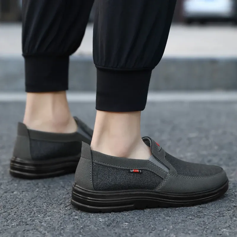 Lightweight Men Casual Breathable Canvas Loafers Slip-on Driving Shoes Wear-resistance Mens Sneakers ato Hombre_voghion.com
