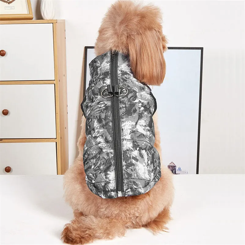 Wanterkleeder Franséisch Bulldog Welpen Waarm Wanddicht Jackett Kleng Mëttelgrouss Hond Reflektéierend Mantel Chihuahua Hausdéieroutfits_voghion.com