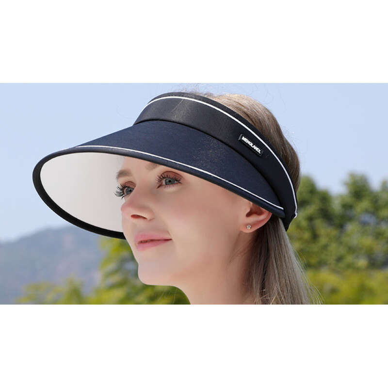 Mască de față pentru femei, cu bor larg, depozitabilă, cu partea superioară goală, pălărie cu protecție UV, pălărie de soare pentru ciclism_voghion.com