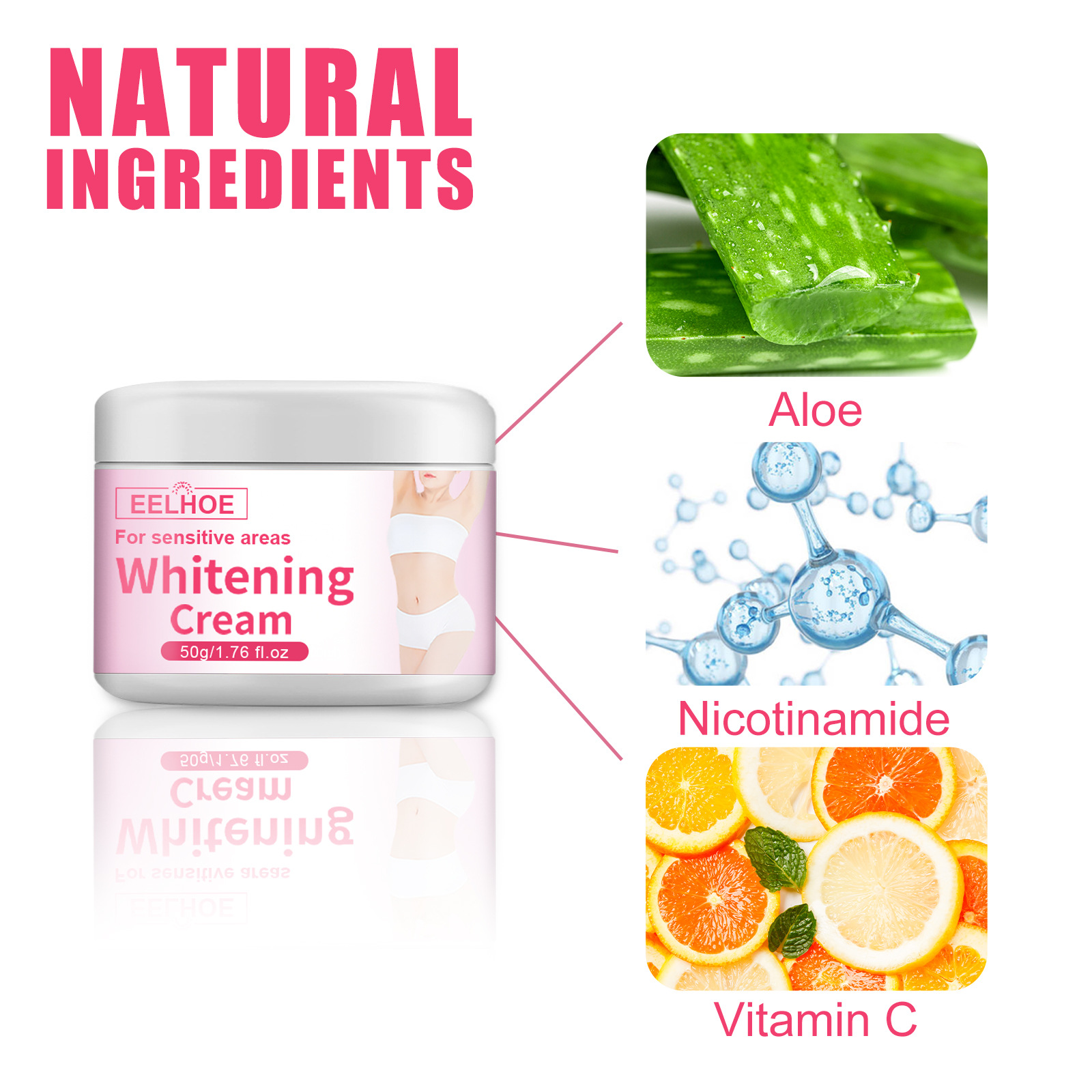 EELHOE Whitening&Brightening Reduces Melanin concealer in Underarm Privacy Moisturizing Skin Care Cream_voghion.com