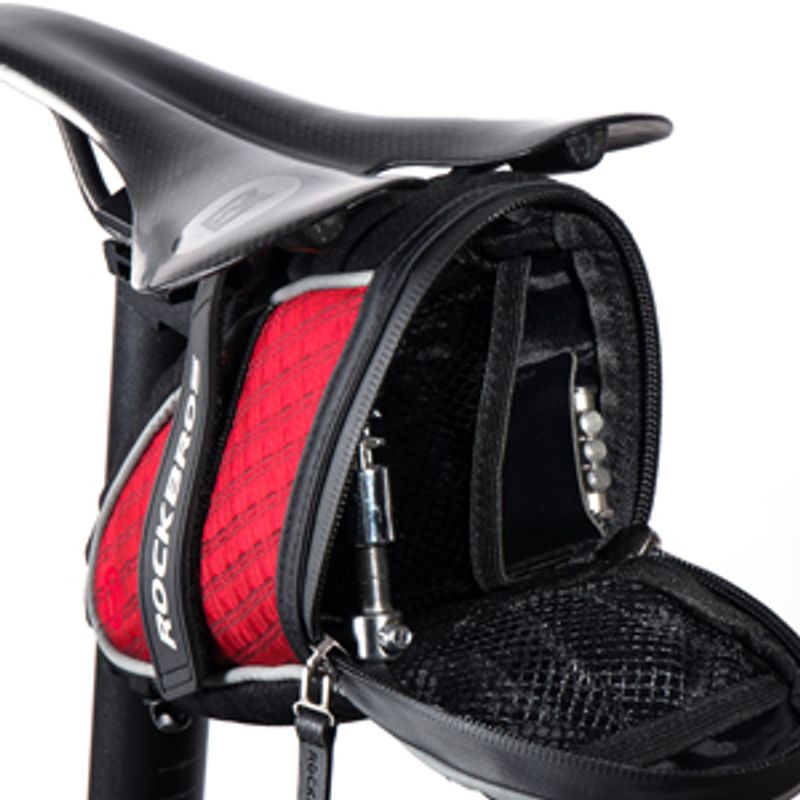 Sacoche de selle ROCKBROS, sacoche de vélo avec crochet pour lumière, coque 3D, étanche, disponible en 3 couleurs_voghion.com