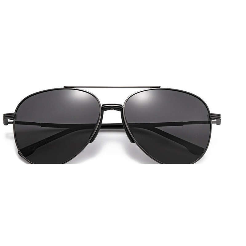 Neue Aviator Dual-Beam HD Polarisierte Mode-Fahrsonnenbrille für Herren kann mit kurzsichtigen Linsen ausgestattet werden_voghion.com