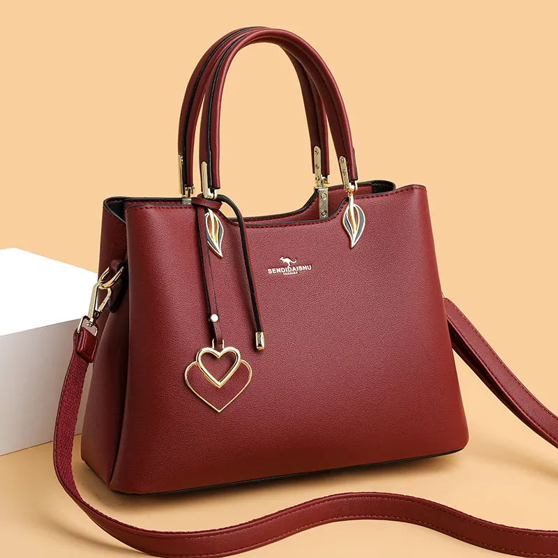 Wome Multi-schichten Top-hadle Tasche Qualität Leder Hadbags Geldbörsen Weibliche Desiger Große Kapazität Bosto Damen Sac A_voghion.com