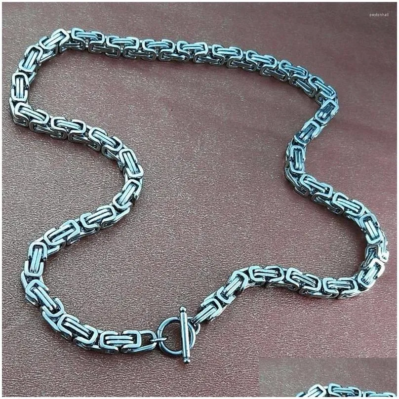 Men's Stainless Steel King Chain Necklace For Statement Style_voghion.com