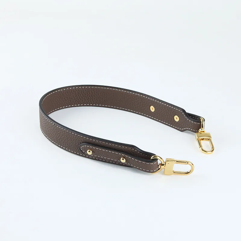 Neue 53 cm Echtlederband Lychee-Muster Griffe DIY Ersatz Geldbeutelgriff für Handtaschen Gürtel Taschenzubehör_voghion.com