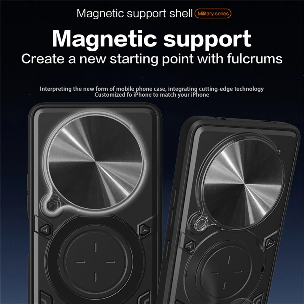 Magic 6 Pro Lite Car Holder Magnetic Case For Honor X9B X8B X7B X8 X8A X7A X7 X6 Kickstand Cover Phone Accessories_voghion.com