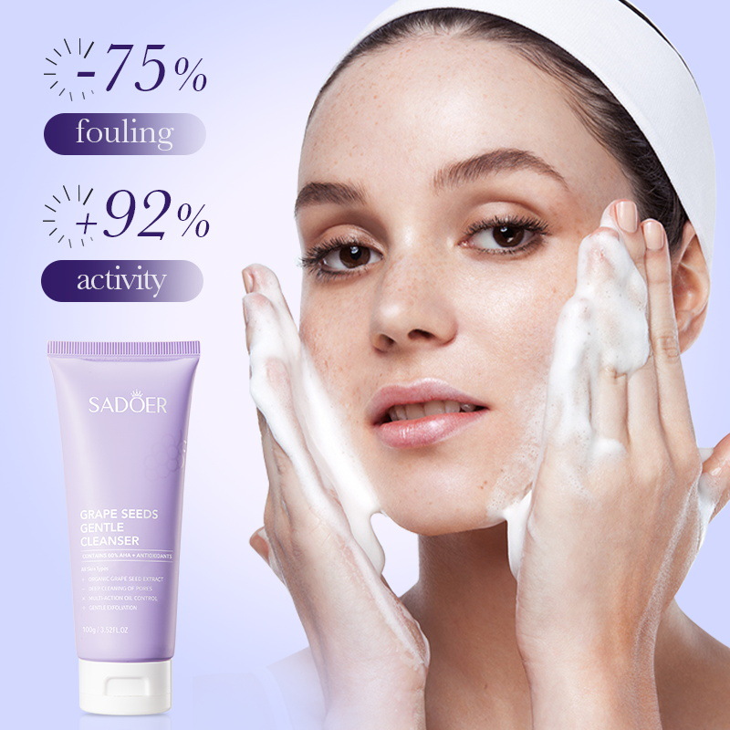 SADOER Jemný a hydratační přípravek na čištění obličeje z hroznových jader_voghion.com