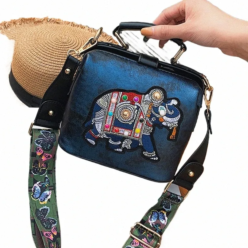 Designer-Handtaschen Crossbody Elefant bestickte Taschen für Frauen Lederhandtasche Menger Bag Geldbörsen Schulranzen_voghion.com