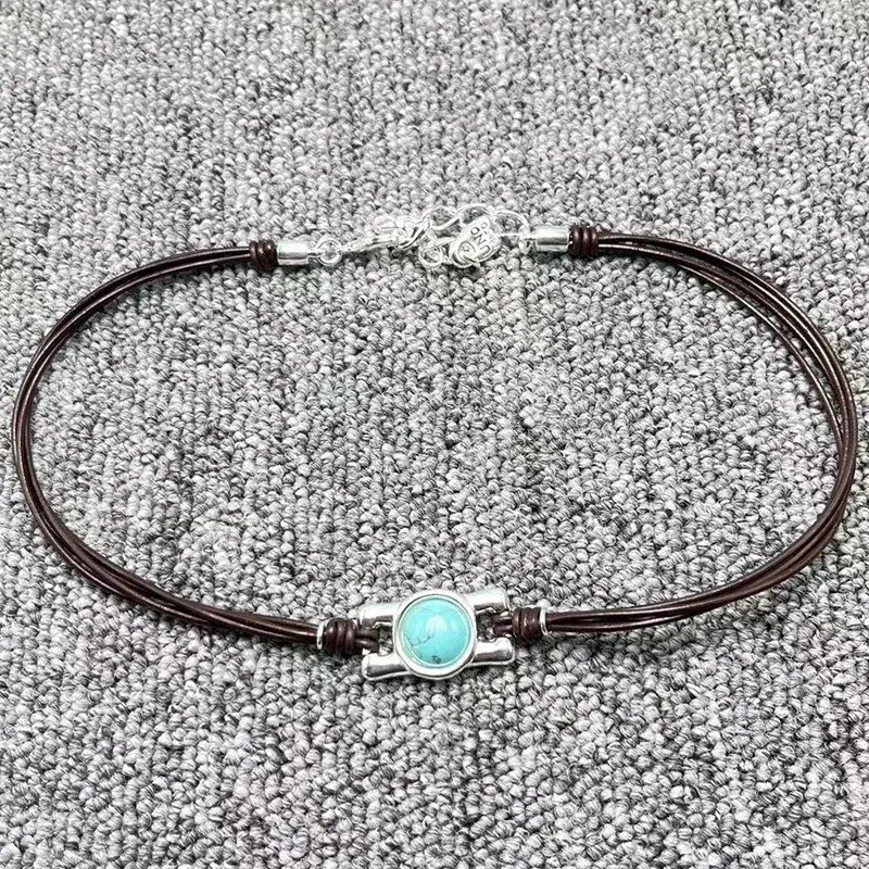 Correntes 2024 Moda UNOde50 Galvanoplastia Simples Cordão Botão Romântico Colar de Férias Feminino_voghion.com