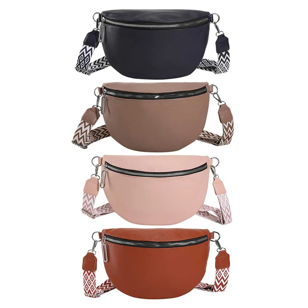 Women Fashion Waist Bag Female Faen Adjustable Shoulder Straps Jacquard Weave For Party Festival Sports Bolso_voghion.com