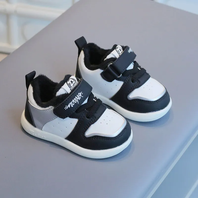 Småbarnssko Baby Barn Vinter Bomull Uformelle Sneakers Tykke Varme Sklisikre Første Steg Fottøy Treningssko For Gutter Jenter_voghion.com
