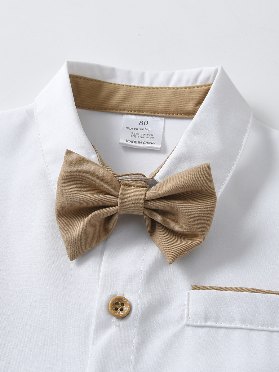 Mother&Kids Overalls two-piece boy summer suit baby suit Summer gentleman children suit_voghion.com