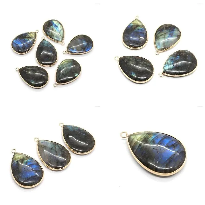 Kolye Kolye Doğal Taş Siyah Parıltılı Damla 26X40Mm Charm Yapımı Kendin Yap Kolye Küpe Moda Takı Butik_voghion.com