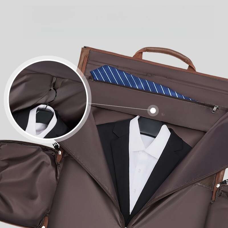 Wasserdicht, geeignet für den Reiseanzug-Organizer für Herren, formelle Umhängetasche zum Mitnehmen, Gepäcktasche mit großem Fassungsvermögen_voghion.com