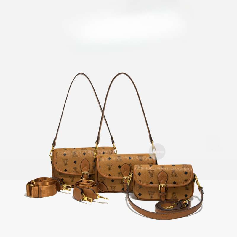 2025 New Brown Flip-top Bear Shoulder Bag – Cute Birthday Gift Small Square Bag With 3 Sizes (L/M/S)