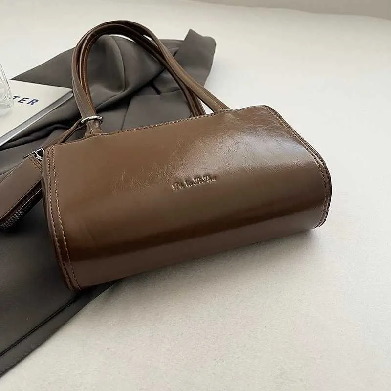 Designer Tasche LEFTSIDE 2-teilig/Set klein PU Leder quadratisch 2024 Winter Y2K neue modische Damen Tasche mit Geldbörse Handtasche_voghion.com