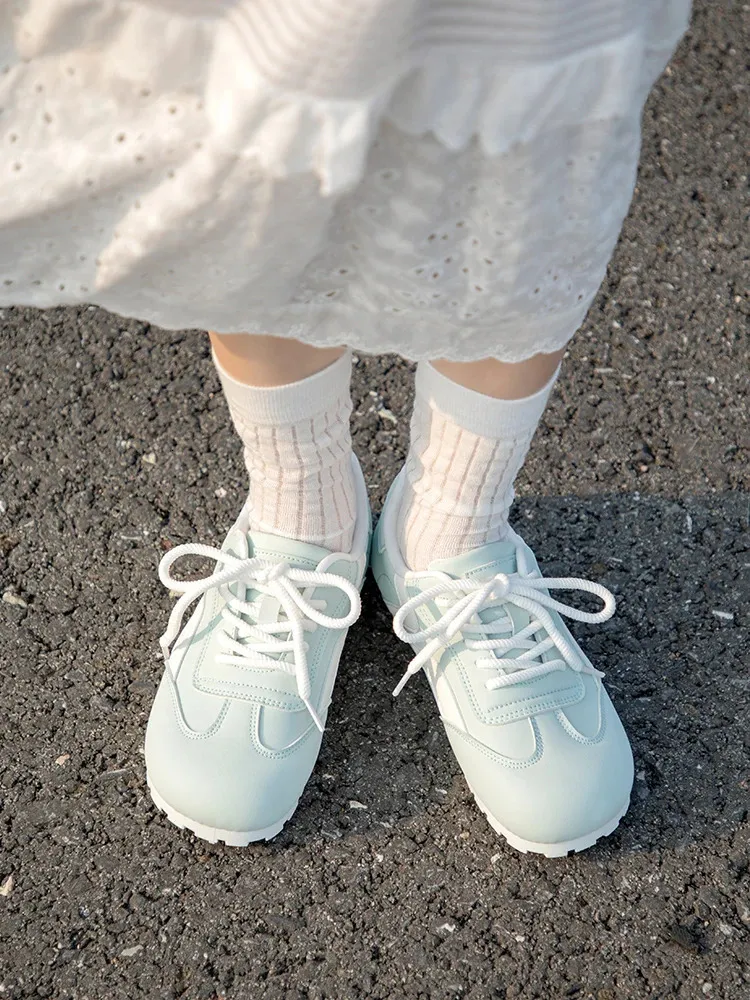 Scarpe sportive casual donna verde menta per uso quotidiano_voghion.com