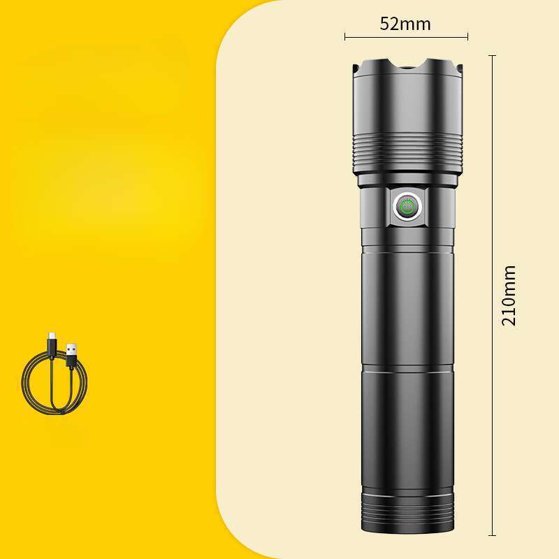 Essential For Outdoor Exploration: Ultra Bright Long-distance White Laser Light, Rechargeable And Portable_voghion.com